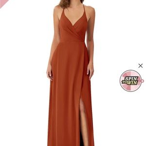 Azazie Davis Dress in Paprika